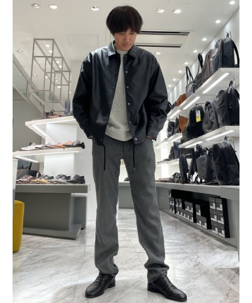 【定番】ソフトレザー ドレープ フラットシューズ 