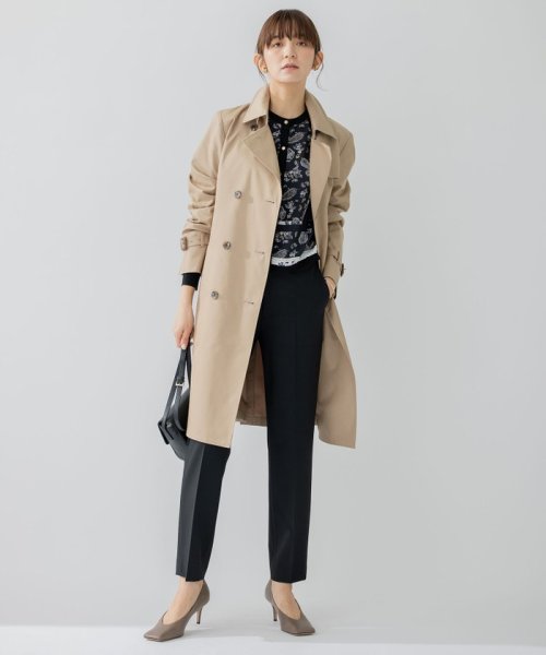 コットンポリエステルギャバジン ロング トレンチコート ロング コットンポリエステルギャバジン トレンチコート R2601168616(19734円)