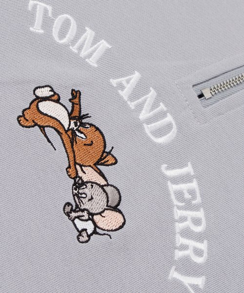 ALWAYS GOOD TIME NEW BASIC STORE(オールウェイグッドタイムニューベーシックストア)/【TOM & JERRY/トムとジェリー】ポンチハーフＺＩＰトレーナー/img04