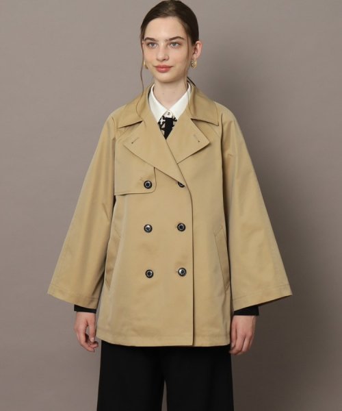 Aラインショートトレンチジャケット 