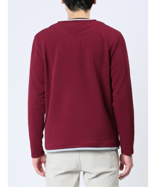 ふくれワッフル フェイクキーネック長袖Tシャツ メンズ Tシャツ カットソー カジュアル インナー ビジネス ギフト プレゼント 人気・おすすめ｜使いやすい・旅行におすすめ 品質保証 全国発送 正規品・日本国内発送・安心保証付き