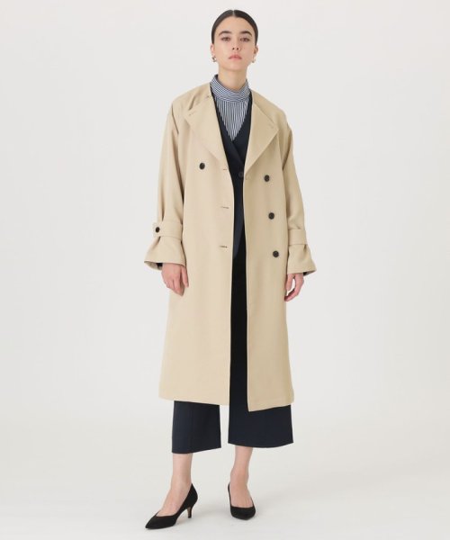 【着心地抜群/セットアップ】バイカラージャージーノーカラージャケット ジャージー素材なので