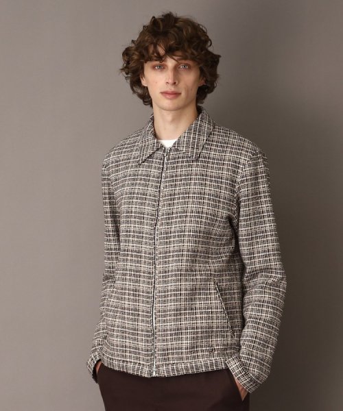 DEVEAUX バスケットツイード アビエータージャケット DEVEAUX