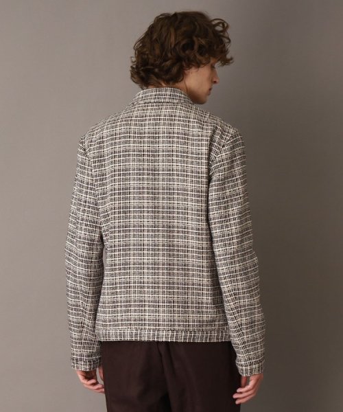 DEVEAUX バスケットツイード アビエータージャケット DEVEAUX