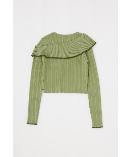 moussy(マウジー)/FRONT BUTTON FRILL KNIT トップス/img18