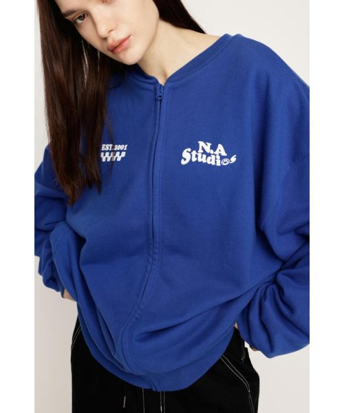 SLY(スライ)/W FRONT LOGO ZIP UP スウェット/img41