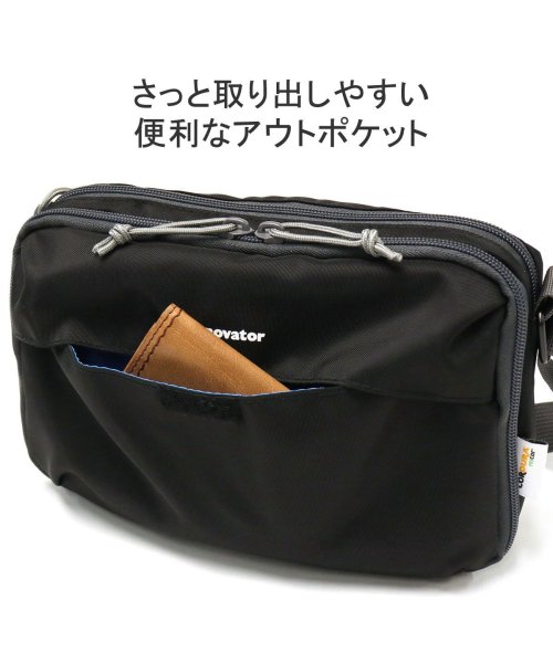 innovator(イノベーター)/日本正規品 イノベーター ショルダーバッグ 斜めがけ innovator 軽量 小さめ 旅行 2L 旅行用 2層 Travel Shoulder IB5027/img07