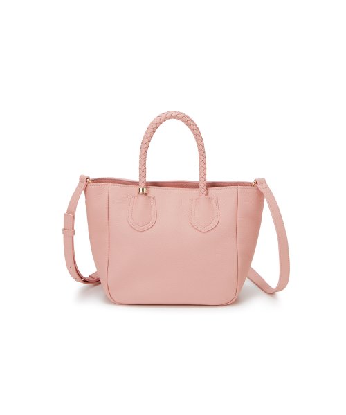 【TREASURE TOPKAPI】シュリンクレザー メッシュハンドル ショルダー付き ミニ トート バッグ 