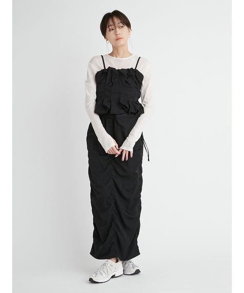 emmi atelier(emmi　atelier)/【セットアップ対応商品】【emmi atelier】ナイロンストレートシルエットスカート/img22