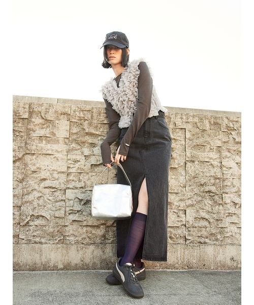 emmi atelier】フロントスリットデニムスカート(505845476)｜阪急 