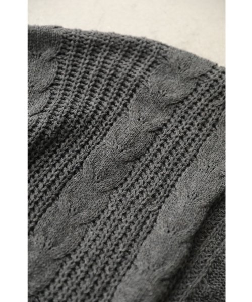CAWAII(カワイイ)/流れる編み柄ニットロングカーディガン/img04