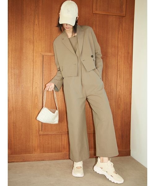 【セットアップ対応商品】【emmi atelier】フロントタックオールインワン 予めご了承ください