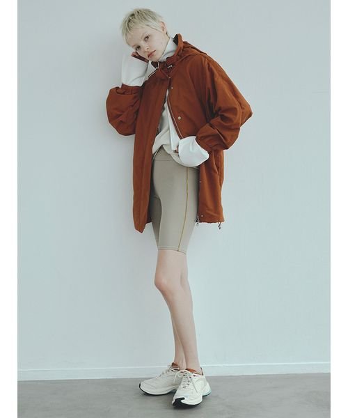 【emmi atelier】LENZING(TM) ECOVERO(TM)フロントジップカーディガン TM 予めご了承ください