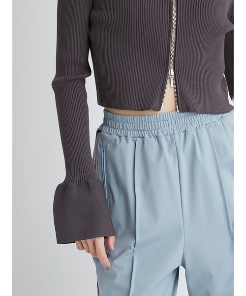 【emmi atelier】LENZING(TM) ECOVERO(TM)フロントジップカーディガン TM 予めご了承ください