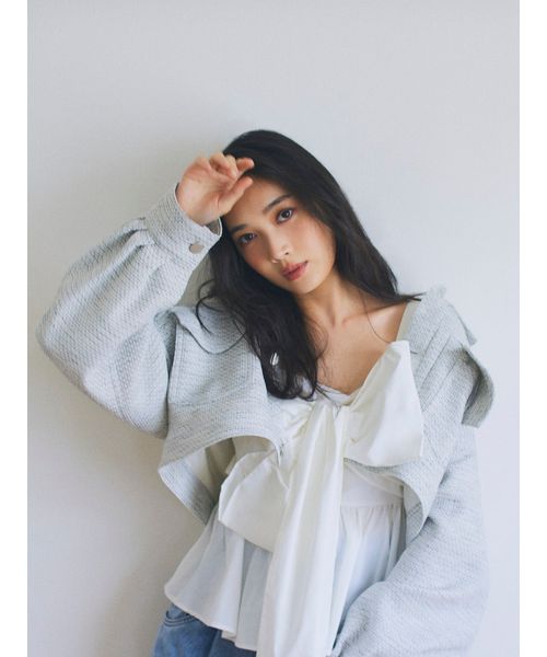 ペプラムリボントップス【WEB限定カラーあり】(505845885)|阪急 ペプラムリボントップス【WEB限定カラーあり】(505845885)|阪急