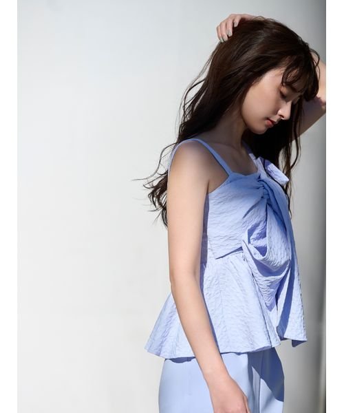 ペプラムリボントップス【WEB限定カラーあり】(505845885)｜阪急百貨店 