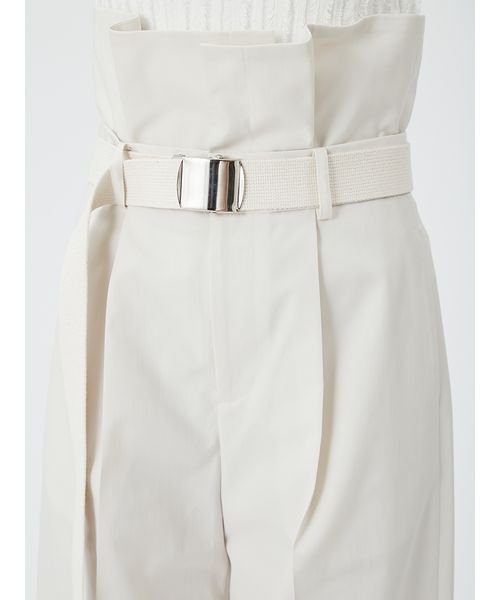【00サイズあり】ベルト付きハイウエストワイドパンツ 予めご了承ください