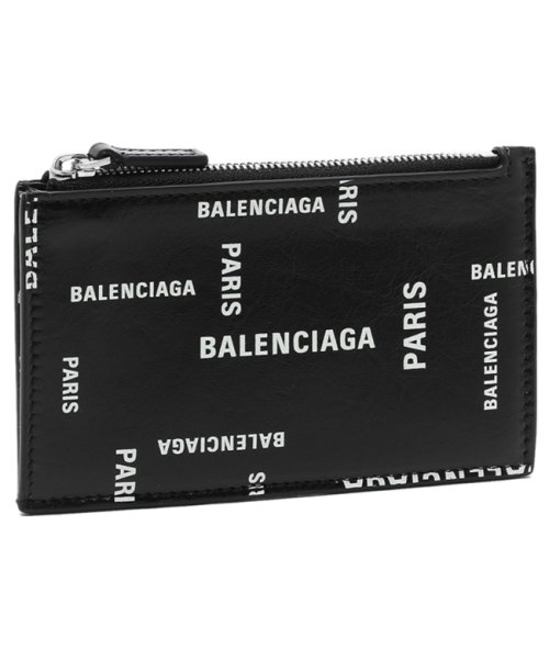 BALENCIAGA(バレンシアガ)/バレンシアガ カードケース フラグメントケース コインケース ブラック ホワイト メンズ BALENCIAGA 640535 2AAOC 1097/img01