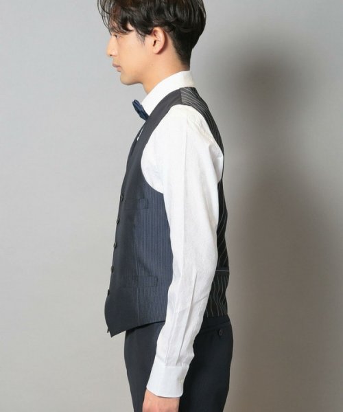 ブライトナローストライプスーツベスト（同素材セットアップあり） トップス ベスト・ジレ AA1396454820(10725円)