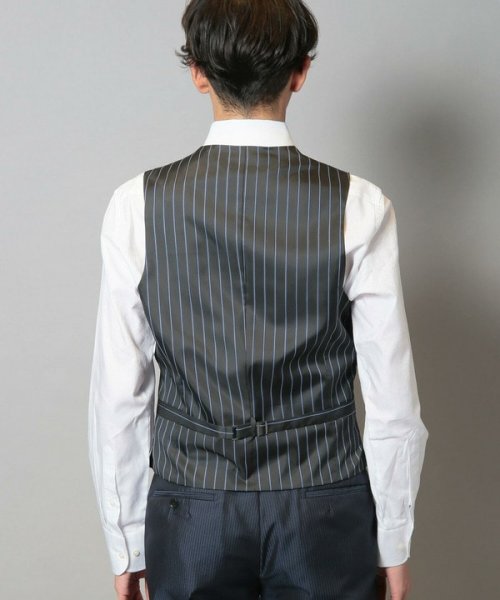 ブライトナローストライプスーツベスト（同素材セットアップあり） トップス ベスト・ジレ AA1396454820(10725円)