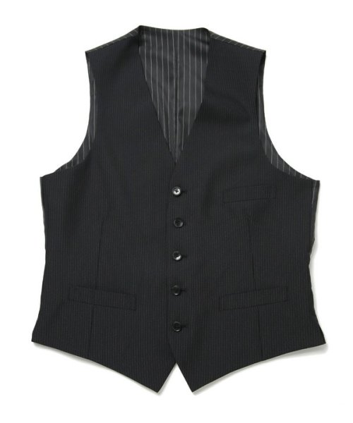 ブライトナローストライプスーツベスト（同素材セットアップあり） トップス ベスト・ジレ AA1396454820(10725円)