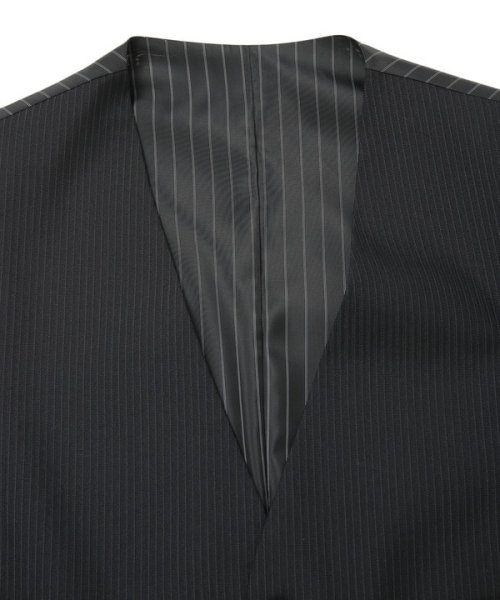 ブライトナローストライプスーツベスト（同素材セットアップあり） トップス ベスト・ジレ AA1396454820(10725円)