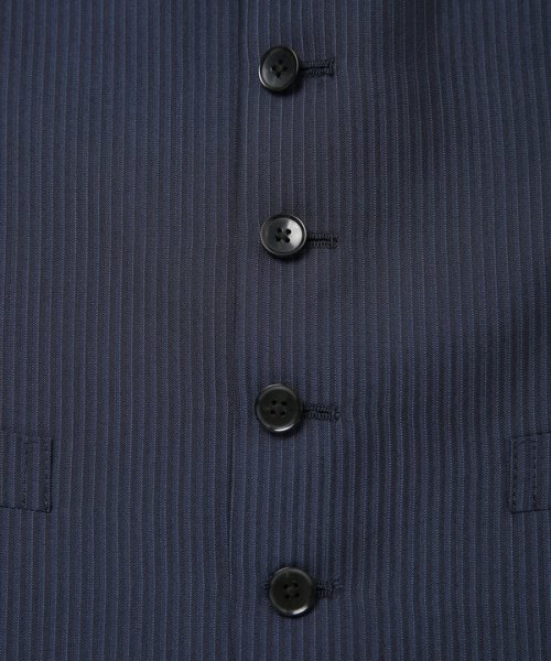 ブライトナローストライプスーツベスト（同素材セットアップあり） トップス ベスト・ジレ AA1396454820(10725円)