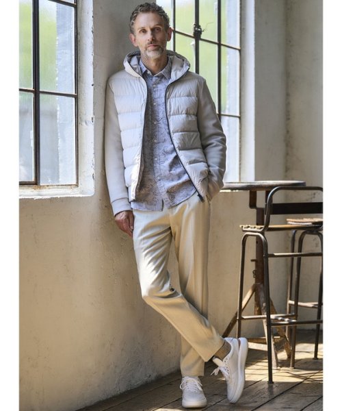 【DUNO/デュノ】前身頃ダウンコンビブルゾン 