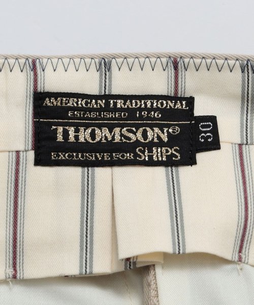 【SHIPS別注】THOMSON: コールドマーセ ウエストポイントクロス チノパンツ チノパンツ C1501474861(11550円)