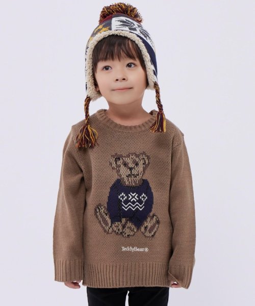 SHIPS Colors  KIDS(シップスカラーズ　キッズ)/SHIPS Colors:Teddybear(R) ジャカード ニット(100～130cm)/img12