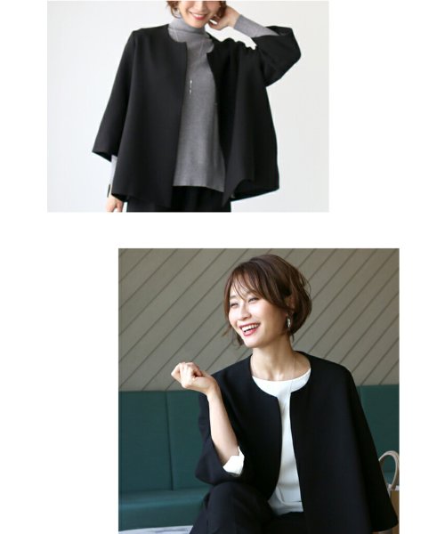 【スーツ部門No1獲得】アラフォー女性の為の「今どきスーツ」脱！いつものお仕事服 フォーマルスーツ（セットアップ） ジャケット 　レーヨン　18％　 　ポリウレタン　5％ パンツ 一部ゴム レーヨン　18％ 今どきスーツ ジャケットがM～L共通サイズ 5cm素材　ポリエステル　77％　 ポリウレタン　5％