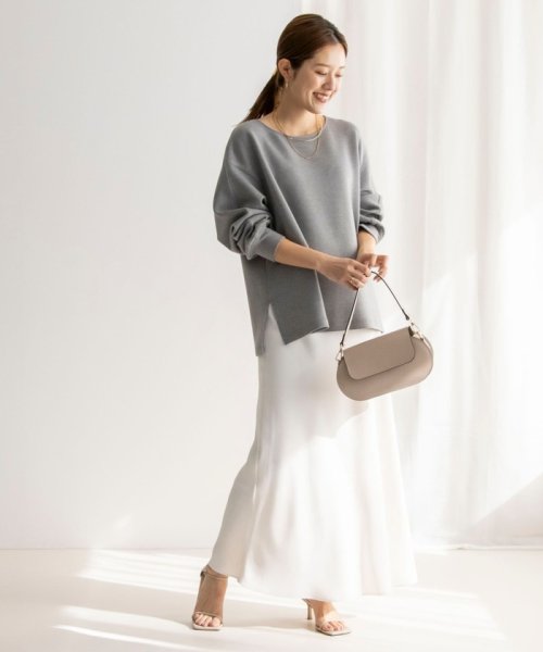 ウォッシャブルマットサテンナロースカート 