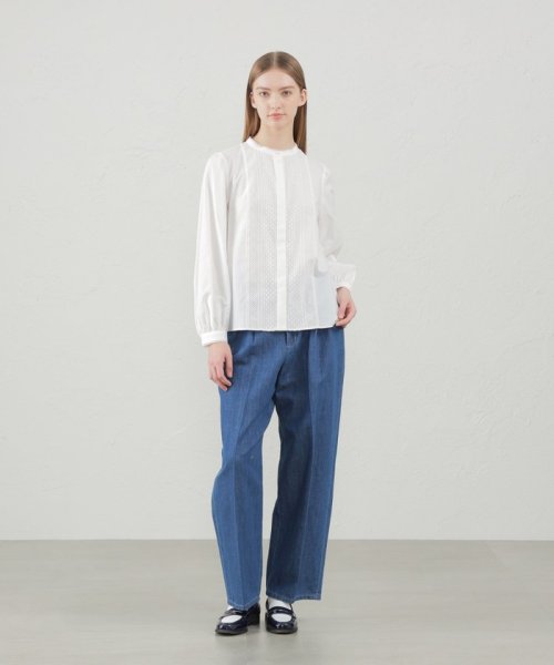 スタンドカラーレースブラウス  RI1311468963(10010円)