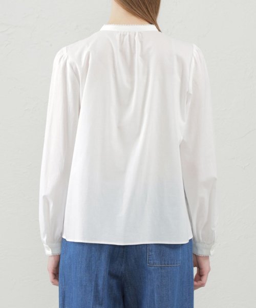 スタンドカラーレースブラウス  RI1311468963(10010円)