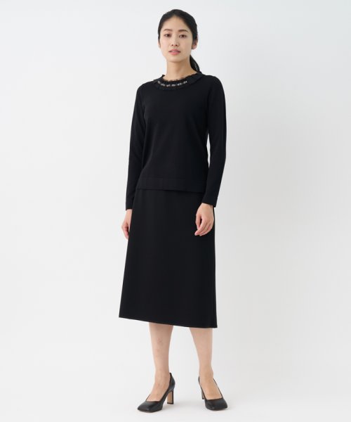 LANVIN COLLECTION(ランバンコレクション（レディス）)/グログランビジューニット/img14