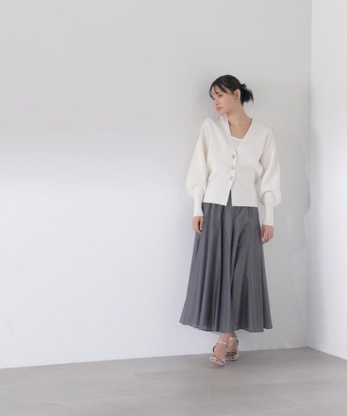 NATURAL BEAUTY BASIC(ナチュラルビューティーベーシック)/シャイニーシアーボイルスカート　24SS/img25