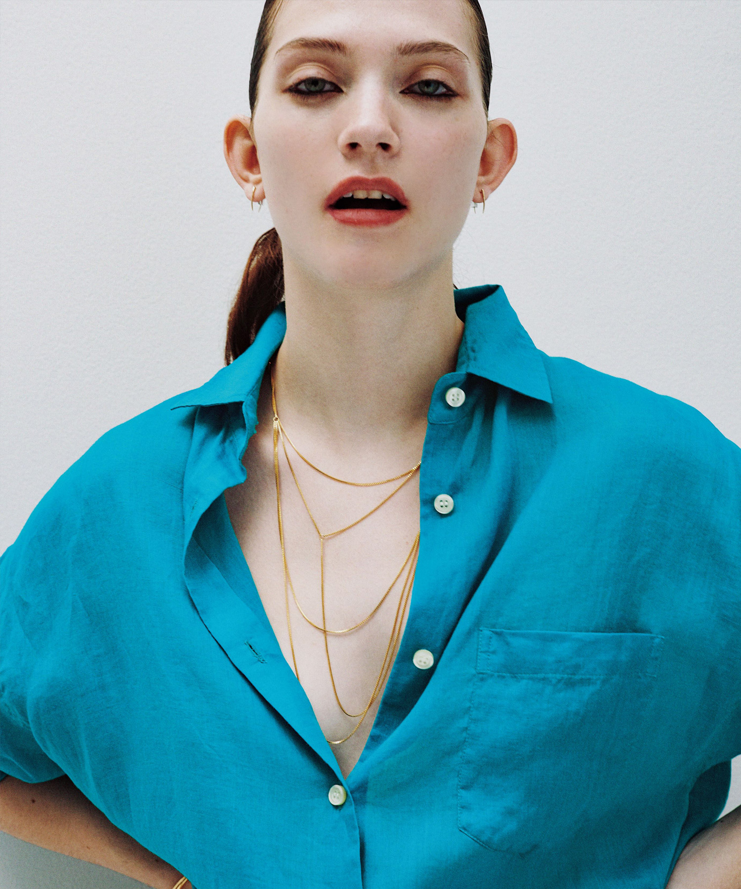 SASKIA DIEZ/サスキアディツ】レイヤードネックレス ゴールド
