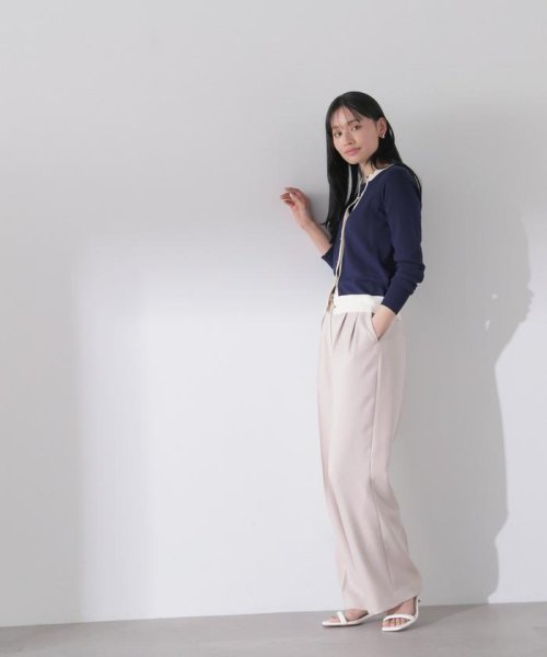 NATURAL BEAUTY BASIC(ナチュラルビューティーベーシック)/バイカラーニットアンサンブル　24SS/img18