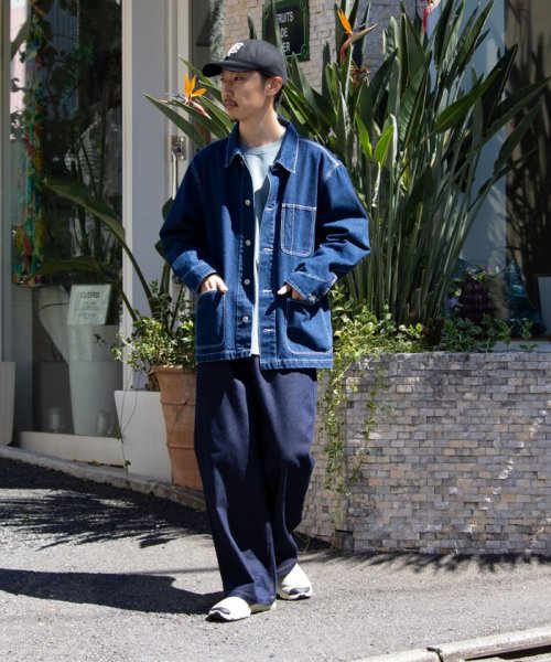 【限定展開】【GLOSTER/グロスター】デニムカバーオール ベーシック GLOSTER/グロスター 限定展開 デニムカバーオール