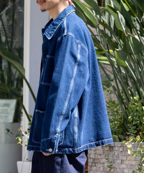 【限定展開】【GLOSTER/グロスター】デニムカバーオール ベーシック GLOSTER/グロスター 限定展開 デニムカバーオール