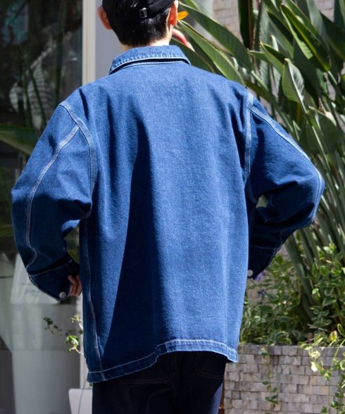 【限定展開】【GLOSTER/グロスター】デニムカバーオール ベーシック GLOSTER/グロスター 限定展開 デニムカバーオール