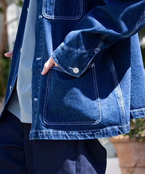 【限定展開】【GLOSTER/グロスター】デニムカバーオール ベーシック GLOSTER/グロスター 限定展開 デニムカバーオール