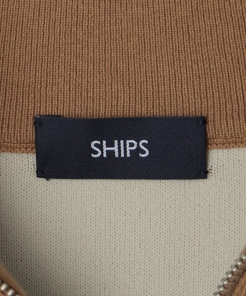 SHIPS MEN(シップス　メン)/SHIPS: 〈手洗い可能〉 ダブルフェイス コットン カシミヤ スタンドジップ ニット ブルゾン/img12