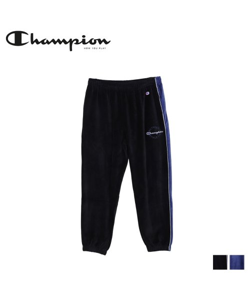 CHAMPION(チャンピオン)/ チャンピオン Champion ロングパンツ メンズ アクションスタイル ベロア LONG PANTS ブラック ネイビー 黒 C3－Y211/img01