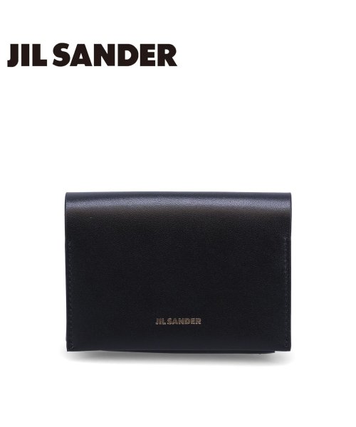 Jil Sander(ジル・サンダー)/ ジルサンダー JIL SANDER カードケース 名刺入れ 定期入れ ID メンズ スリム 本革 ORIGAMI CARD HOLDER ブラック 黒 J25/img01