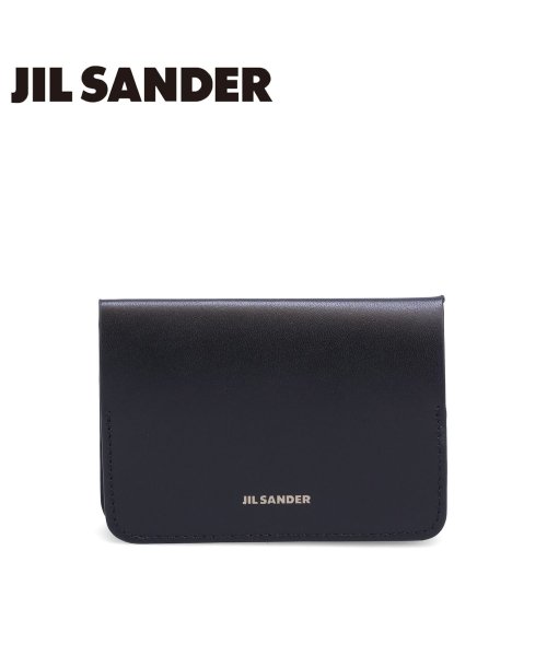 Jil Sander(ジル・サンダー)/ジルサンダー JIL SANDER カードケース 名刺入れ 定期入れ ID メンズ スリム 本革 FOLDED CARD HOLDER ブラック 黒 J25UI/img01