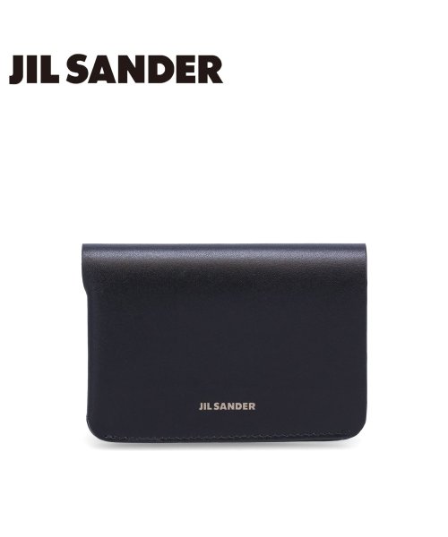 Jil Sander(ジル・サンダー)/ジルサンダー JIL SANDER カードケース 名刺入れ 定期入れ ID メンズ スリム 本革 DOUBLE CARD WALLET ブラック 黒 J25UI/img01