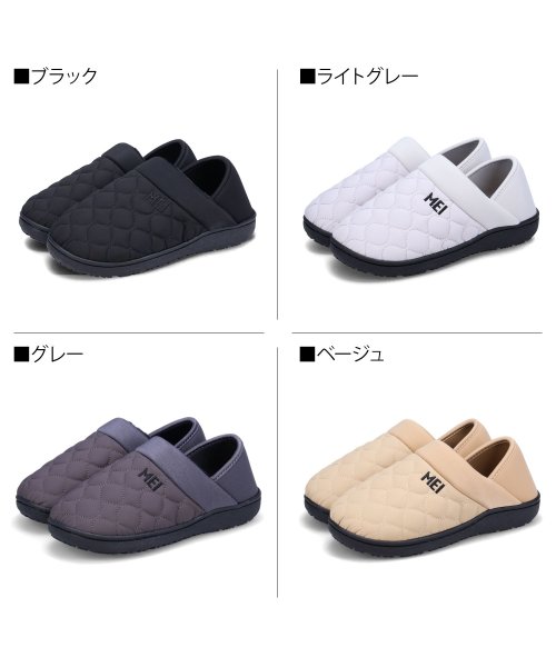 MEI(MEI)/MEI メイ モックシューズ スリッポン ルームシューズ スリッパ レディース キルティング 撥水 MOC SHOES MEI－SHL－233001/img02