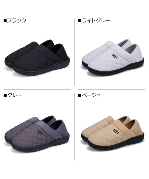 MEI(MEI)/MEI メイ モックシューズ スリッポン ルームシューズ スリッパ メンズ キルティング 撥水 MOC SHOES MEI－SHM－233001/img02