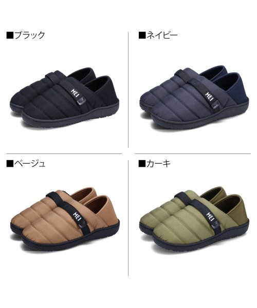 MEI(MEI)/MEI メイ モックシューズ スリッポン ルームシューズ スリッパ メンズ キルティング 撥水 BELT MOCSHOES MEI－SHM－233003/img02